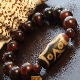 DZI Buddhist Prayer Beads Bracelet Tibetan Wrist Malas