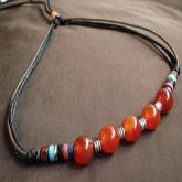 Fashion Tibet Handmade Leather Necklace