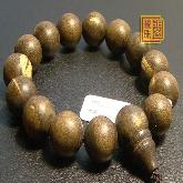 Nepalese Handmade 14MM Tiger Agarwood Mala Beads Bracelet