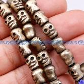 Handmade Old Copper Skull Beads Tibetan Malas Buddhist Prayer Beads
