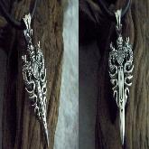 Handmade Sterling Silver Pendant - Dragon Pendant