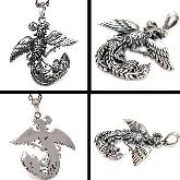 Handmade Sterling Silver Pendant - Phonix Pendant