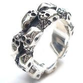 Handmade Sterling Silver Skull Ring