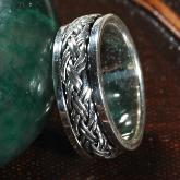 Handmade Sterling Silver Tibetan Spinning Ring