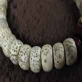Handmade Tibetan 11MM Bodhi Agate OM Bracelet