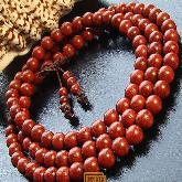 Handmade Tibetan 8MM Genuine Redsandalwood 108 Beads Mala