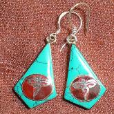 Handmade Tibet Ancient Symbol Earrings