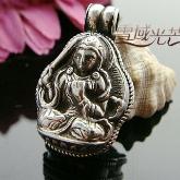 Handmade Tibetan Buddha Gau Box Pendant - Manjusri