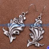Handmade Tibetan Earrings Sterling Earrings - Double Fish