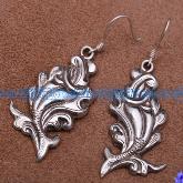 Handmade Tibetan Earrings Sterling Earrings - Double Fish