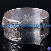 Handmade Tibetan Jewelry Old Mila Sterling Silver Bracelet
