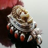 Handmade Tibetan Jewelry Tibetan Buddha Gau Pendant