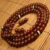 Handmade Tibetan Malas Blood Stone Buddhist Prayer Beads