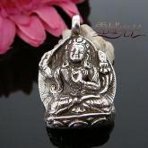 Handmade Tibetan Manjusri Buddha Statue Pendant