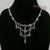 Handmade Tibetan Necklace Tibetan Sterling Moonstone Necklace