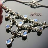 Handmade Tibetan Necklace Tibetan Sterling Moonstone Necklace