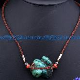 Handmade Tibetan OM Mantra Necklace Tibetan Turquoise Necklace