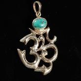 Handmade Tibetan OM Pendant Sterling Silver Pendant