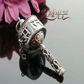 Handmade Tibetan Old Tridacna Sterling Silver Pendant