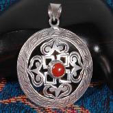 Handmade Tibetan Pendant Coral Pendant