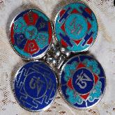 Handmade Tibetan Pendant Tibetan Buddhist Symbols Pendant