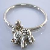 Handmade Tibetan Sterling Elephant Bracelet