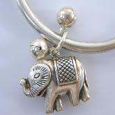 Handmade Tibetan Sterling Elephant Bracelet