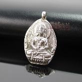 Handmade Tibetan Sterling Silver Amitabha Buddha Pendant