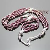 Handmade Tibetan Sterling Silver Garnet Necklace