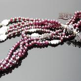 Handmade Tibetan Sterling Silver Garnet Necklace