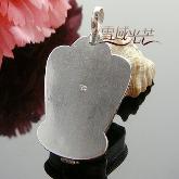 Handmade Tibetan Sterling Silver Klachakra Gau Pendant