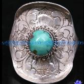 Tibetan Turquoise Jewelry Handmade Silver Jewelry Sterling Silver Ring