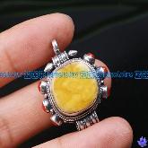 Handmade Tibetan Stirling Silver Gau Box Pendant