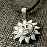 Handmade Tibetan Sungod Pendant