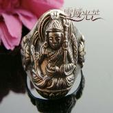 Nepalese Silver Ring Handmade Buddha Ring - Guru Padmasambhava