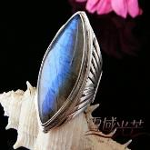 Nepalese Silver Ring Handmade Tibetan Moonstone Ring