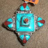 Old Silver Totem Pendant Tibetan Handmade Pendant