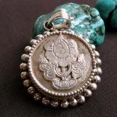 Tibetan Babao Pendant Handmade Sterling Silver Pendant