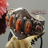 Tibetan Bracelet Red Coral Elephant Buddha Bracelet