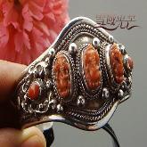 Tibetan Bracelet Red Coral Elephant Buddha Bracelet