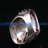 Tibetan Coral Sterling Silver Ring Handmade Ring