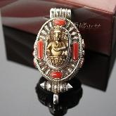 Tibetan Ganesh Gau Box Pendant Handmade Sterling Pendant