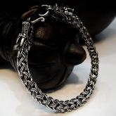 Tibetan Handmade Bracelet Tibetan Sterling Silver Dragon Bracelet