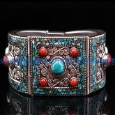 Tibetan Handmade Bracelet Tibetan Tibetan Old Sterling Bracelet