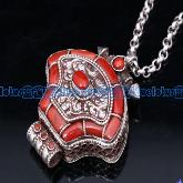 Tibetan Handmade Gau Box Pendant Tibetan Coral Pendant