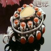 Tibetan Handmade Mila Coral Gau Box Pendant