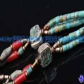 Tibetan Handmade Necklace Tibetan Sterling Silver Gemstone Necklace