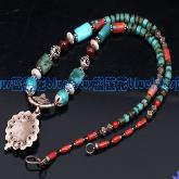 Tibetan Handmade Turquoise Coral Necklace