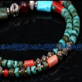 Tibetan Handmade Turquoise Coral Necklace