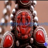 Tibetan Handmade Red Coral Buddha Necklace